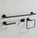 Sada koupelnových doplňků GRID Black 4 díly