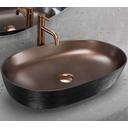 Lavoar ceramic pentru blat CLEO 61 Copper Bush / Black - REA