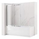 Paravento vasca scorrevole REA Dario Chrome 120