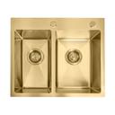 Edelstahlspüle Toby BRUSH GOLD