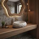 Nadgradni umivaonik Rea Mika Beige