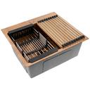 Teräksinen tiskiallas lisävarustesarjalla 3 kpl REA Leo 50 Brush Copper