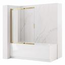 Paravento vasca scorrevole REA Dario Brush Gold 100