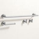 Zestaw akcesoriów łazienkowych Ari Nikiel Szczotkowany 4 elementy