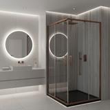 Καμπίνα ντους Rea City 80x100 Brush Copper