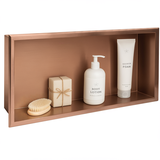 bathroom shelf 30x60 brush copper