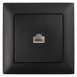 Gniazdo RJ45 z ramką OSTE JNH010-S Czarne