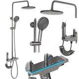 Set doccia REA Savio Led Titanium