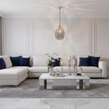 Hängelampe Glas Chrome APP564-1CP