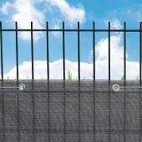 OSŁONA BALKONOWA SZARA 0,9x5M PE