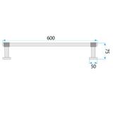 Wieszak łazienkowy jednoramienny 29101 Riwon Miedź Szczotkowana