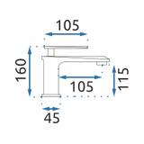 Смеситель REA LUPPO Romano Old Black Low