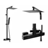 Thermostatic shower set Rea  FENIX Milan Black Mat