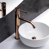 Bateria Umywalkowa Rea Lungo Diamond Miedziana Wysoka