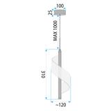 Hängelampe LED G121-CP GOLD