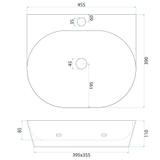 Vasque à poser en céramique REA Kim 46