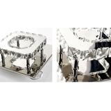 Deckenlampe Kristall quadrat Glamour 8W APP406-C