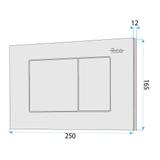 Concealed WC Frame Set Slim 024N with Satin J Button