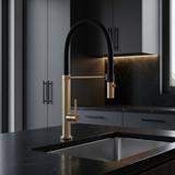 Kitchen faucet Viera Gold Brush