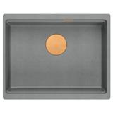 Granite sink Logan 100 Grey Metallic