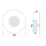 Wandlampe LED APP1795-W Brush Gold