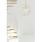 Hängelampe Ring Metall Gold APP286-1CP