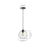 Hängelampe Glas APP311-1CP LOFT