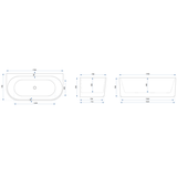 Fürdőkád  CORSO 170cm
