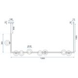 Deckenlampe Metall Glas Black APP754-8CP