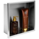 bathroom shelf 30x30 steel brush