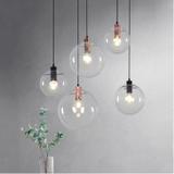 Hängelampe Glas Lassi Black 20+25+30 cm