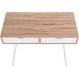 BIURKO SKANDYNAWSKIE Z SZUFLADAMI WHITE/DĄB SANOMA FFT180902