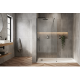 Shower screen Rea Flexi Transparent / Black 120