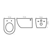 Toilet bowl Rea Tito Rimless