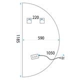 Mirror LED 120x60 YH-3360