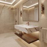 Lavabo suspendu Rea Aresa Cold Jade 80
