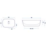 Umywalka nablatowa Rea Belinda Black Mat