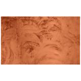 Jedwabisty Wysoki Dywan Rabbit Ceglasty