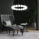 LAMPA WISZĄCA LED G025-CP Jasne złoto