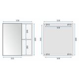 Conjunto de móveis de banheiro Paris 60cm White