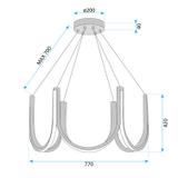 LED-Hängeleuchte APP1749-CP Gold