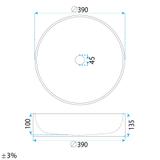Νιπτήρας  Rea Destiny  (σύνθετη πέτρα)  39 εκ