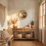 LUSTRO ŚCIENNE BOHO 36CM KLNA-MR01