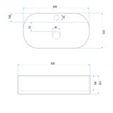 Νιπτήρας Επικαθήμενος Rea Marcela 50