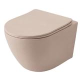Set Závesné WC Focus + Umývadlo na Dosku Rea Focus Taupe