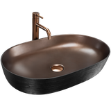 Opzetwastafel Rea Cleo 61 Copper Bush / Black