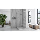 Tuš kabina Rea City 90x90 Nickel Brush