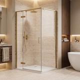 Shower enclosure Rea Bruno 90x90 Brush Gold