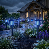 Lampa ogrodowa solarna LED owadobójcza J-22 Czarna