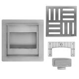 Odpływ liniowy REA CROSS STAL SZCZOTKOWANA 15x15